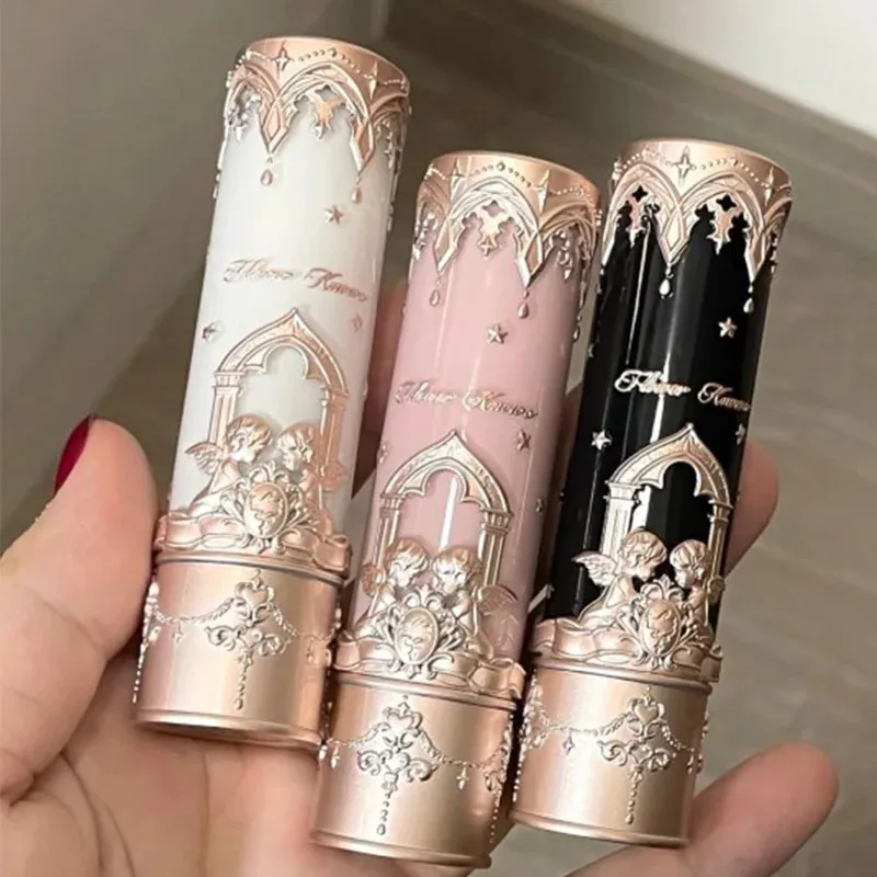 Flower Know Little Angel Lipstick Matte Smooth Lip Mud Non-stick Cup Dry Lip Gloss Matte Moisturizing Lipstick Korean Lip Makeup 240305