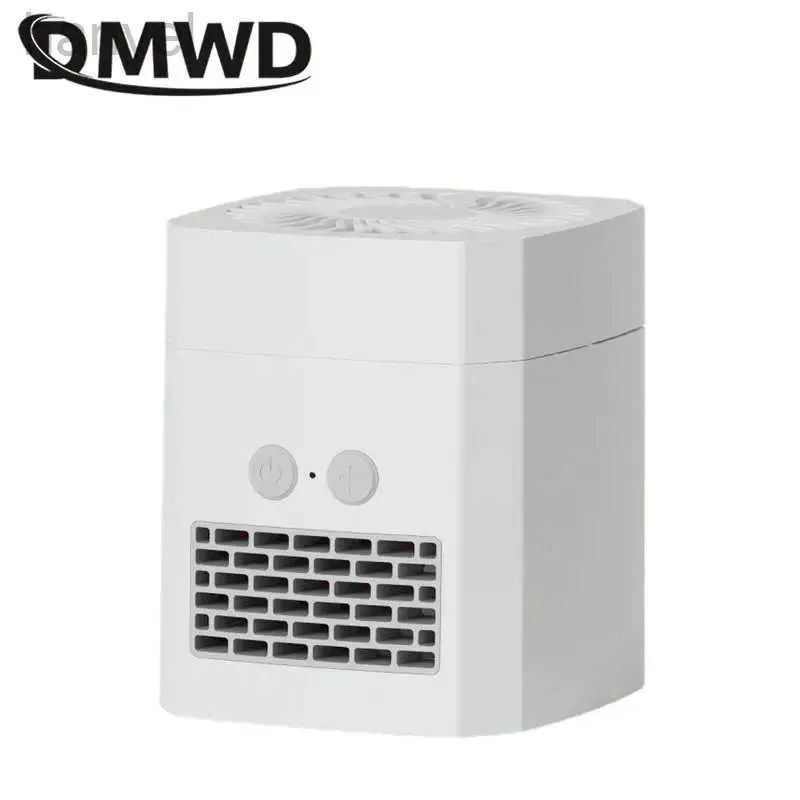 Fans Cool Electric and Warm Dual Purpose Desktop Fan 3 Gears adjustable Mute Air Warmer Cooler Wind Blower Mini Heating Cooling Ventilator 220 ldd240316