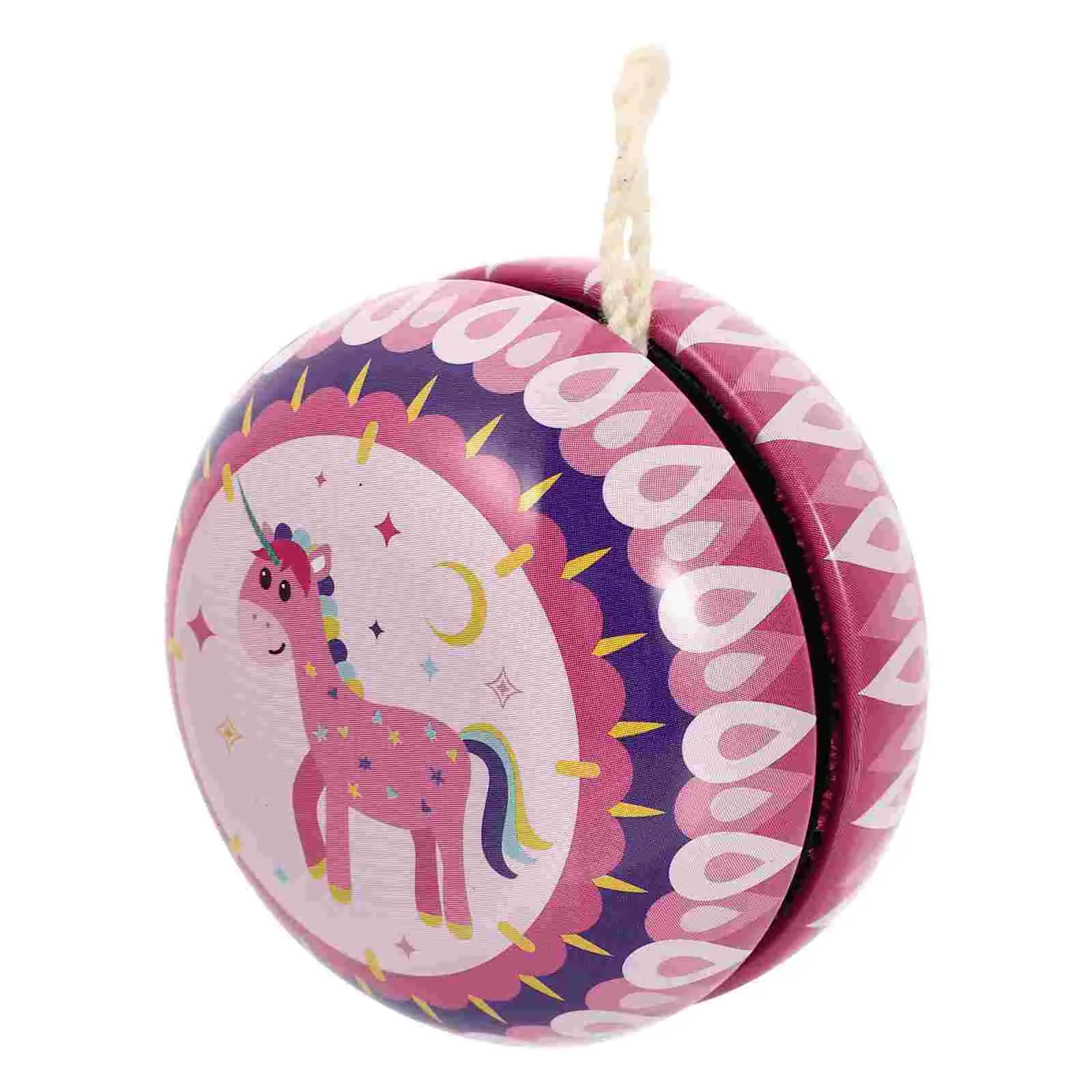 Lata yoyo bolas brinquedos crianças brinquedo dedo dos desenhos animados yoyo crianças brinquedos 240315