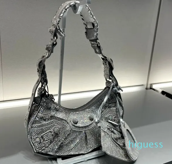 nieuwe Cross Body Volledige boor mode strass schoudertassen crossbody motorfiets maan pochette tas Dames heren Luxe Water handtassen boor portemonnee tote hobo clutch bag