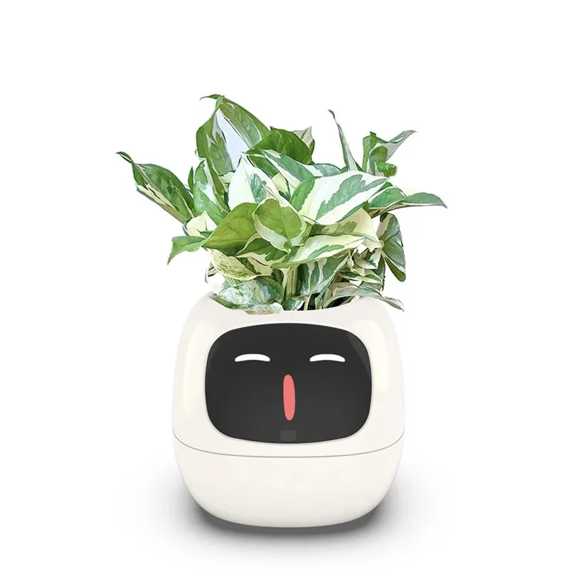 Home Garden Flower Pots Creative Interaction Mini Smart Garden Indoor Smart Flower Planter App Internet Control Flowerpot 240304