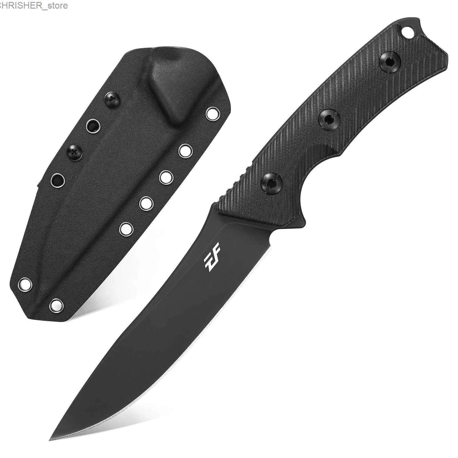 Tactical Knives Eafengrow EF125 Fixed Blade Knife 14c28n Steel Blade Two Tone G10 Handle for Outdoor Camping Hunting Survival with Kydex SheathL2403