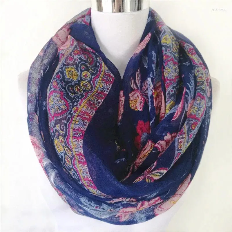 Scarves Circle Scarf Women Handkerchief Infinity Floral