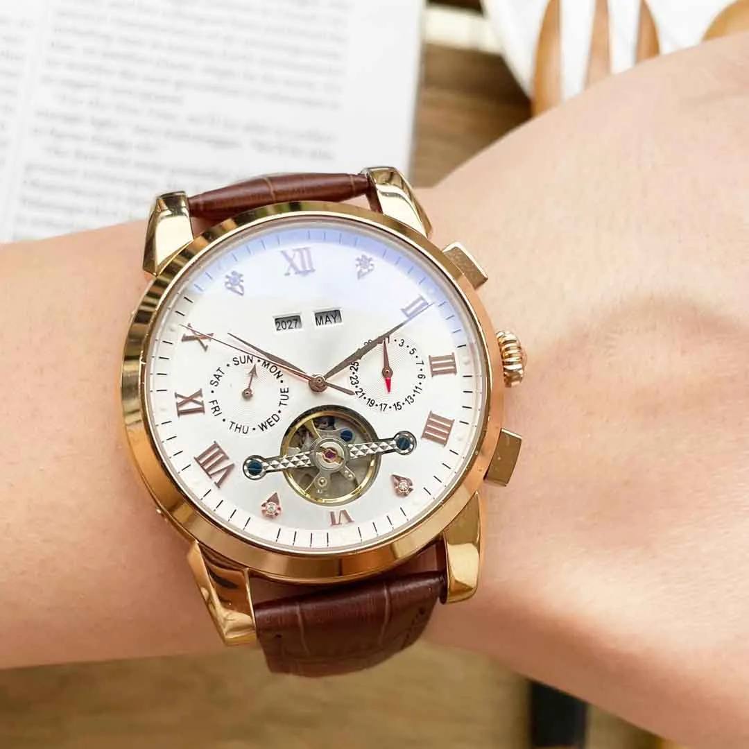 Ppwatch, wielofunkcyjny design, szlachetny i elegancki, dżentelmeński styl, doskonała jakość, najlepiej sprzedająca się w całym mieście, szafirowe super lustrzane wykończenie