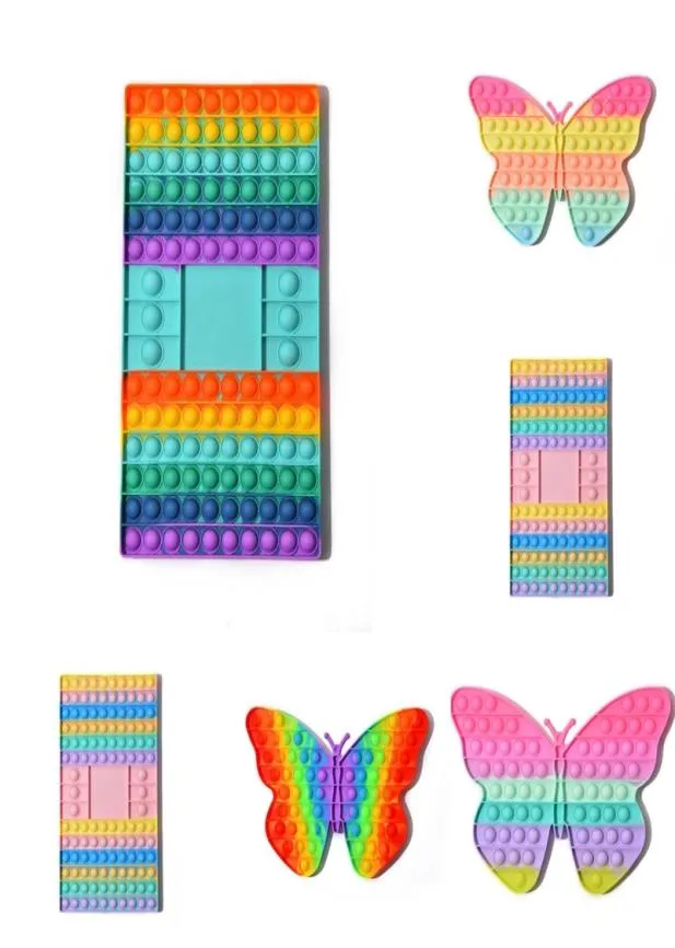 32cm 29.5cm 메가 대형 거대한 팝 버블 보드 장난감 나비 체스 보드 모양 푸시 거품 똥 손가락 재미 퍼즐 Tiktok jigsaw st5605647
