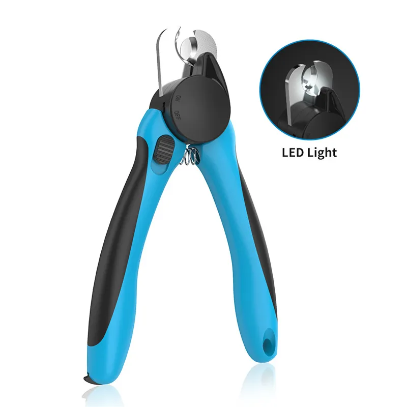 LED Dog Nail Clipper z światłem na twarde pazur