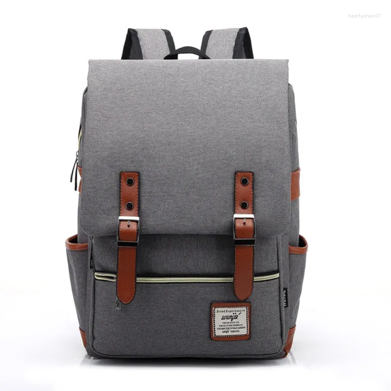 Rugzak Mode Vintage Laptop Mannen Vrouwen Canvas Tassen Outdoor Reizen Vrije tijd Retro Student Casual School Voor Tiener Jongen