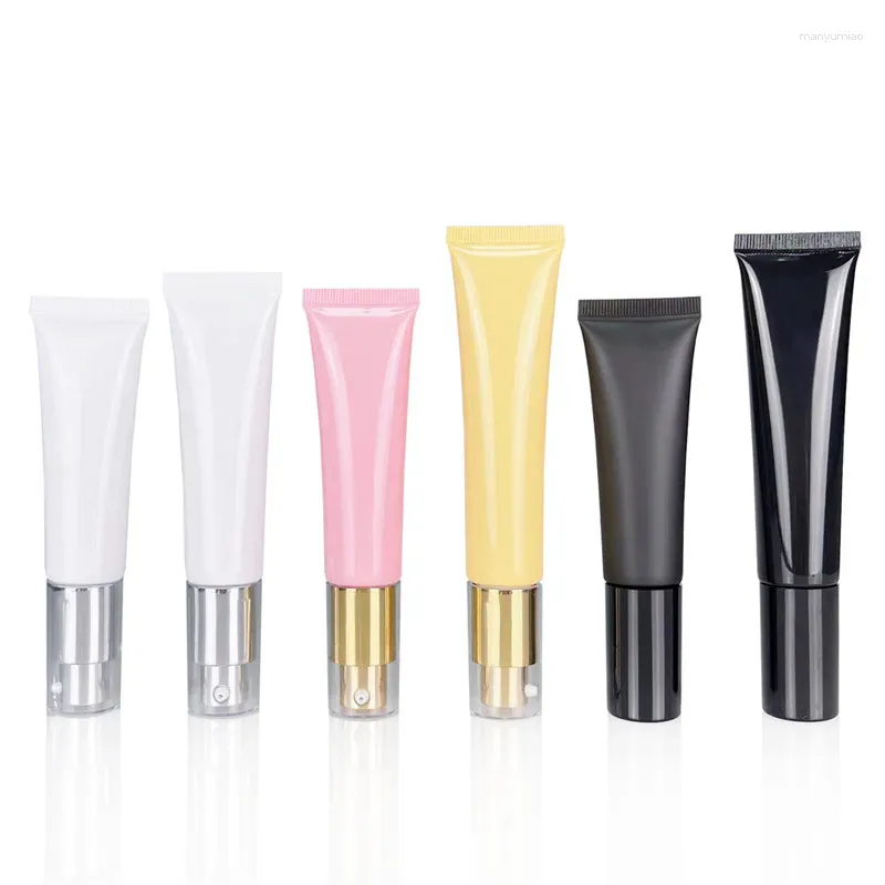 Storage Bottles Wholesale 30ml 40ml Cosmetic Soft Tubes Pink/White Cream/Lotion Bottle Cleansing Face/Facial Cream Containers Refillable