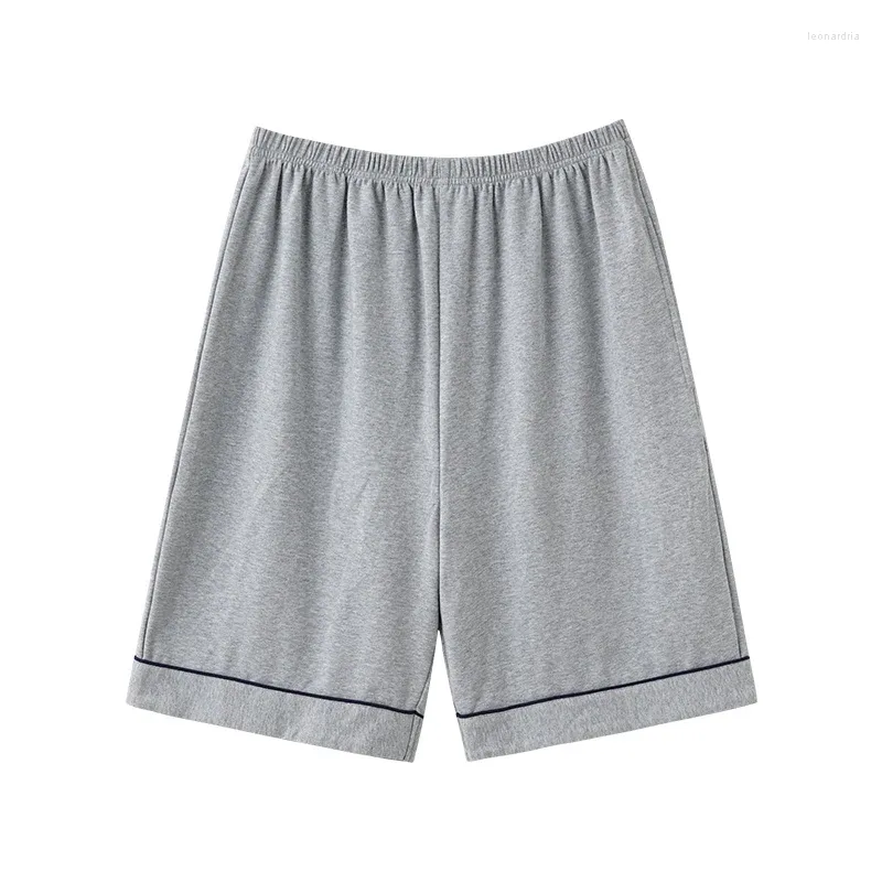 Vêtements de nuit pour hommes Pyjamas pour hommes Été 7XL-4XL Pantalon court Style japonais Simple Taille élastique Casual Grande taille Coton Coton Hommes Sommeil à la maison