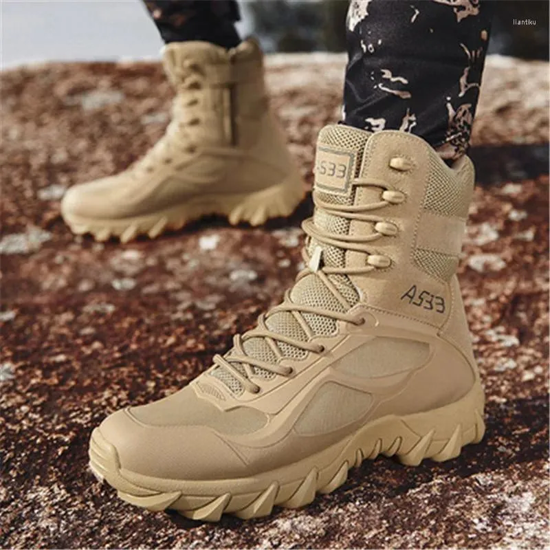 Fitness Shoes 2024 Sport Army Men Combat Tactical Boots Outdoor Hiking Desert Leather Ankle Military Male Botas Hombre