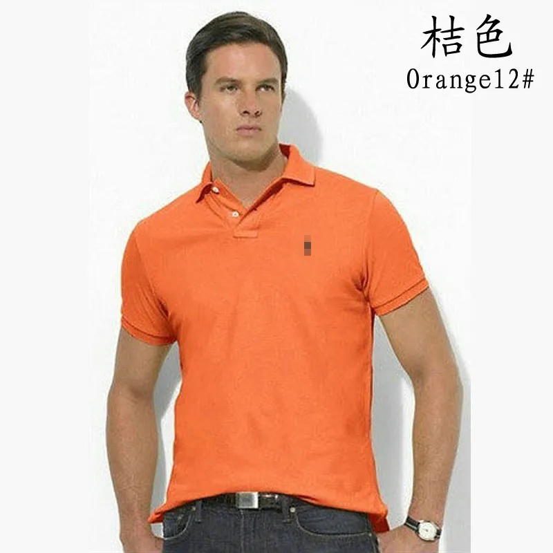 Camisa polo de marca de pônei masculina superior carta bordado algodão puro verão lazer polo homme rua explosiva camiseta polos masculinos