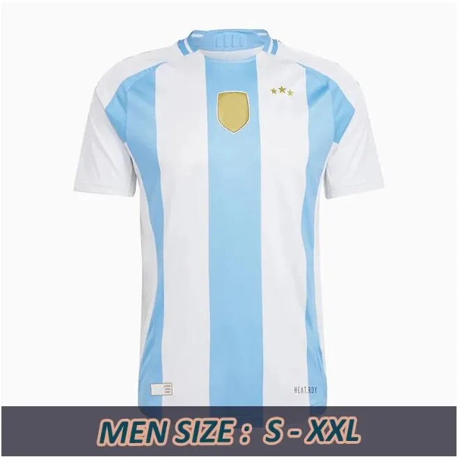 Argentina Soccer Jerseys 2024 25 Fan Edition With MESSIS, MAC ALLISTER