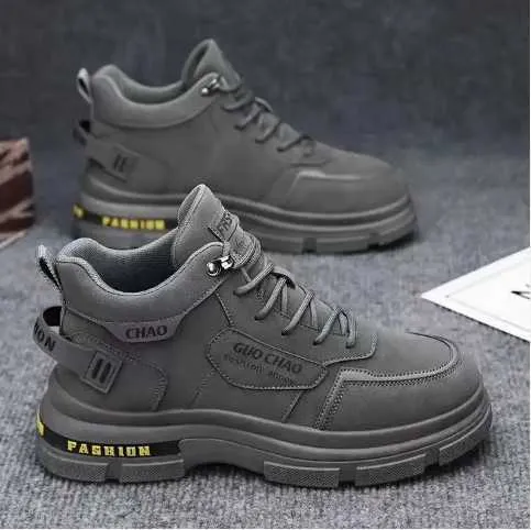 HBP icke-varumärke 2024 NY DESIGNTREND TREND Fashion Mens Casual Shoes Autumn and Winter Mens Boots Mountaineering Shoes