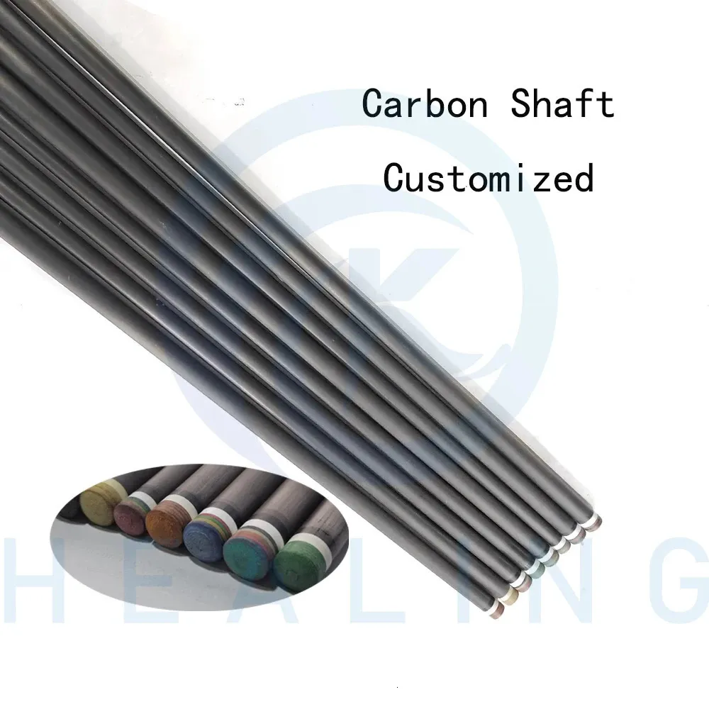 Aangepaste 100 Carbon Fiber Shaft Voor Pool Cue Voorste Deel Van Biljart PlayBreakSnooker Met Schuim Zwarte Technologie 240315