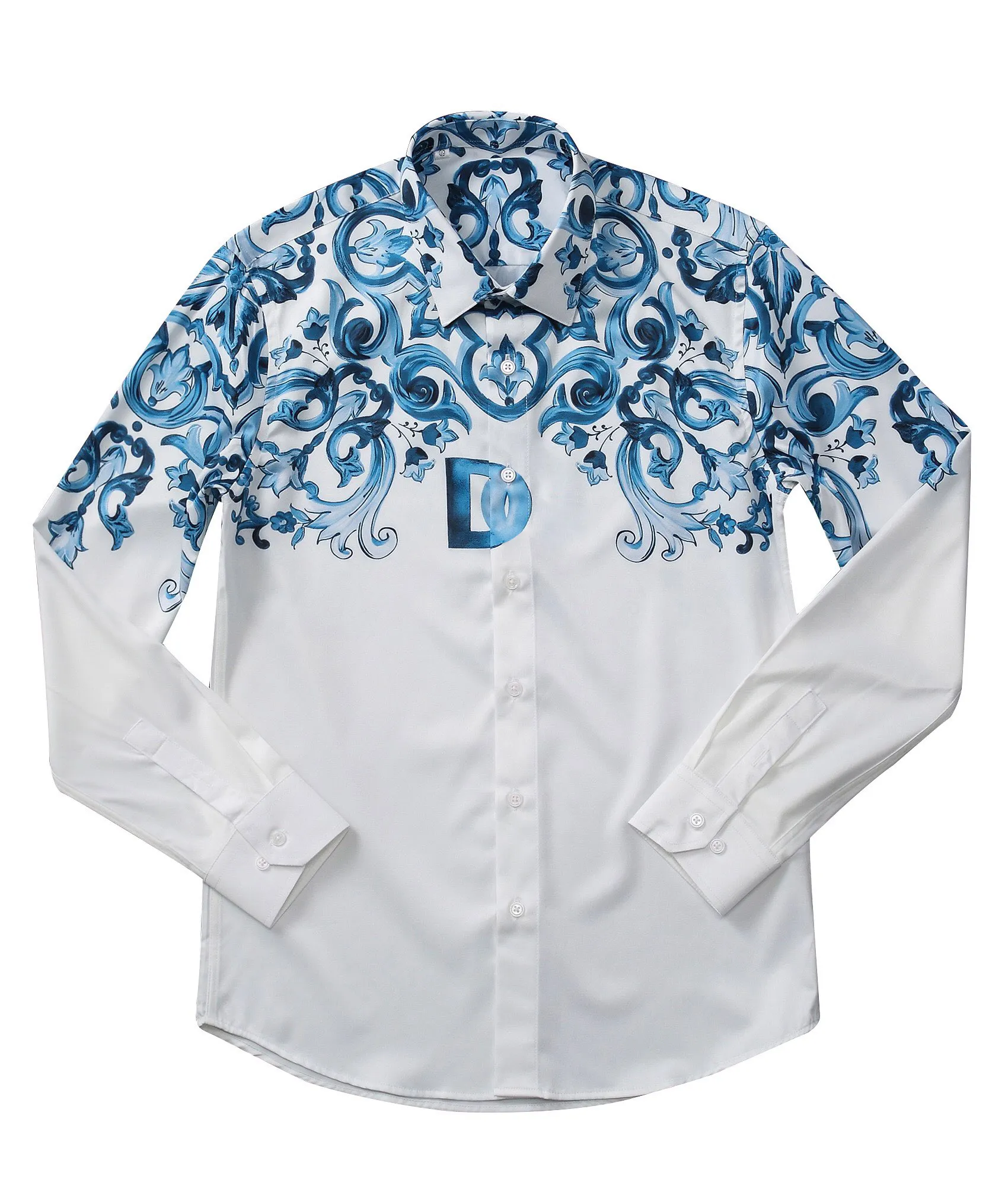 Mens Slim Fit High Collar Dress Shirt Flex Collar Stretch Long Sleeve  Cotton Top From Wzfs2222, $36.38 | DHgate.Com