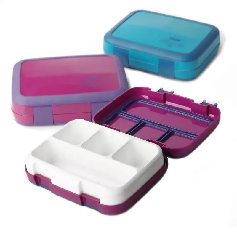 TUUTH Microwave Lunch Box Leakproof Bento Box for Children Kids Multiple Grids Portable Food Container 240304