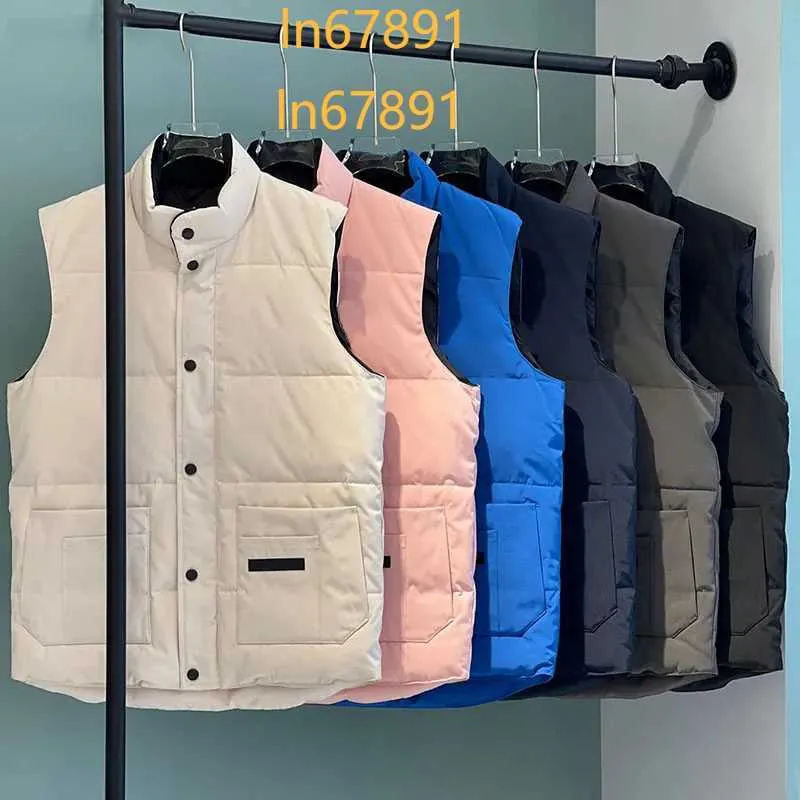 2024SS New Mens Freestyle Real Feather Down Winter Fashion Vest Body Warmer Advanced Waterproof Fabric Men Women Vests Jacket