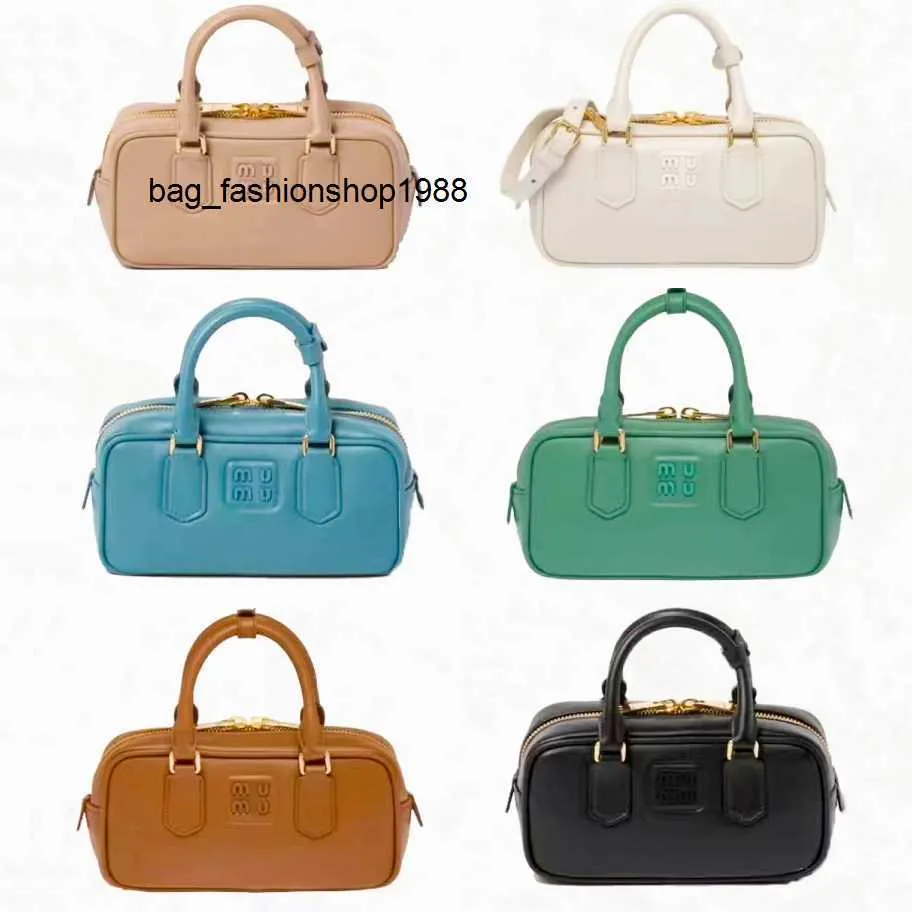 qualité miroir Arcadie Lolita sac bretelles femmes hommes pochettes cross body véritable cuir fourre-tout sacs à main selle fronde luxe Miui Designer Bowling sacs