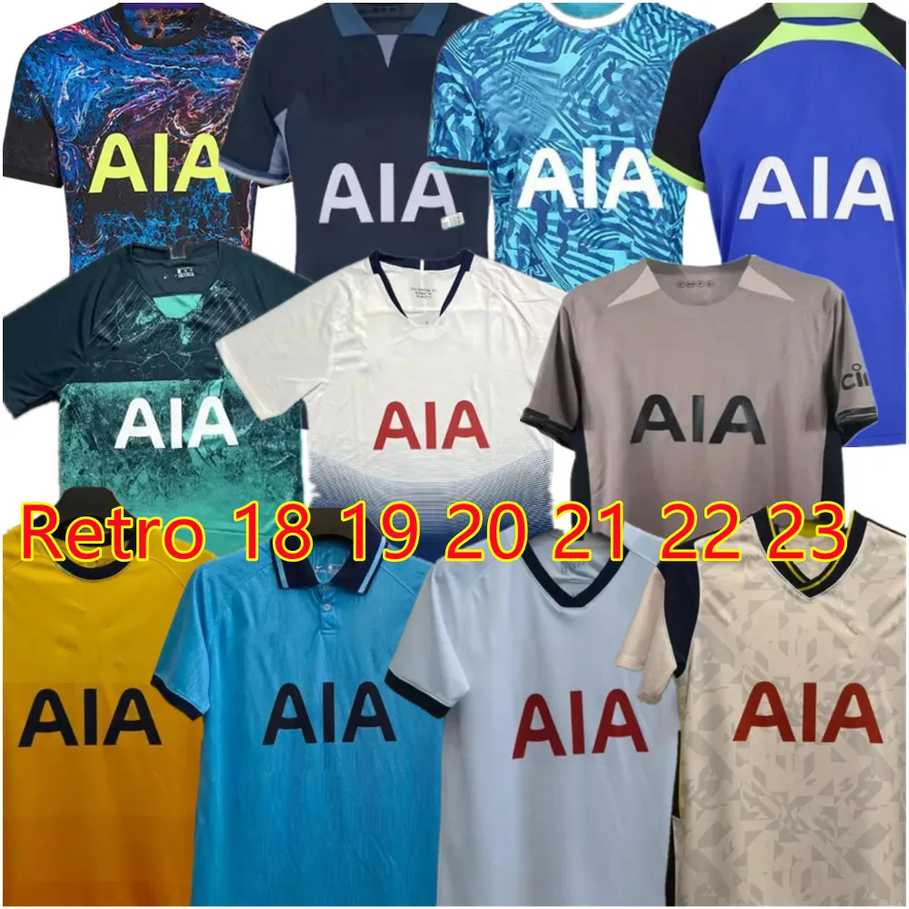 18 19 20 21 22 23 MADDISON SON KANE Camisetas de fútbol ROMERO KULUSEVSKI RICHARLISON KULUSEVSKI 23 24 VAN DE VEN BISSOUMA JOHNSON Tottenham Camiseta de fútbol SPURS Top