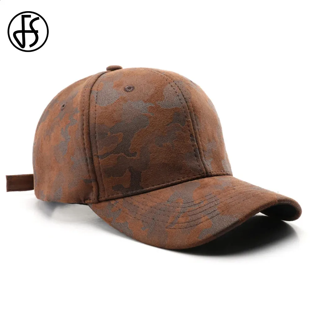FS Brown Brand Camouflage Baseball Cap för män Högkvalitativ utomhussport Golf Caps Luxury Women Designer Hat Gorras Para Mujer 240327