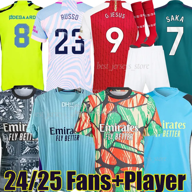 4xl 5xl 23/24 G.Jesus Soccer Jerseys No More Red Maharishi Gunners Wright Fans Player Version Saliba Saka Smith Rowe Nketiah Martinelli Jorginho Football Shirts