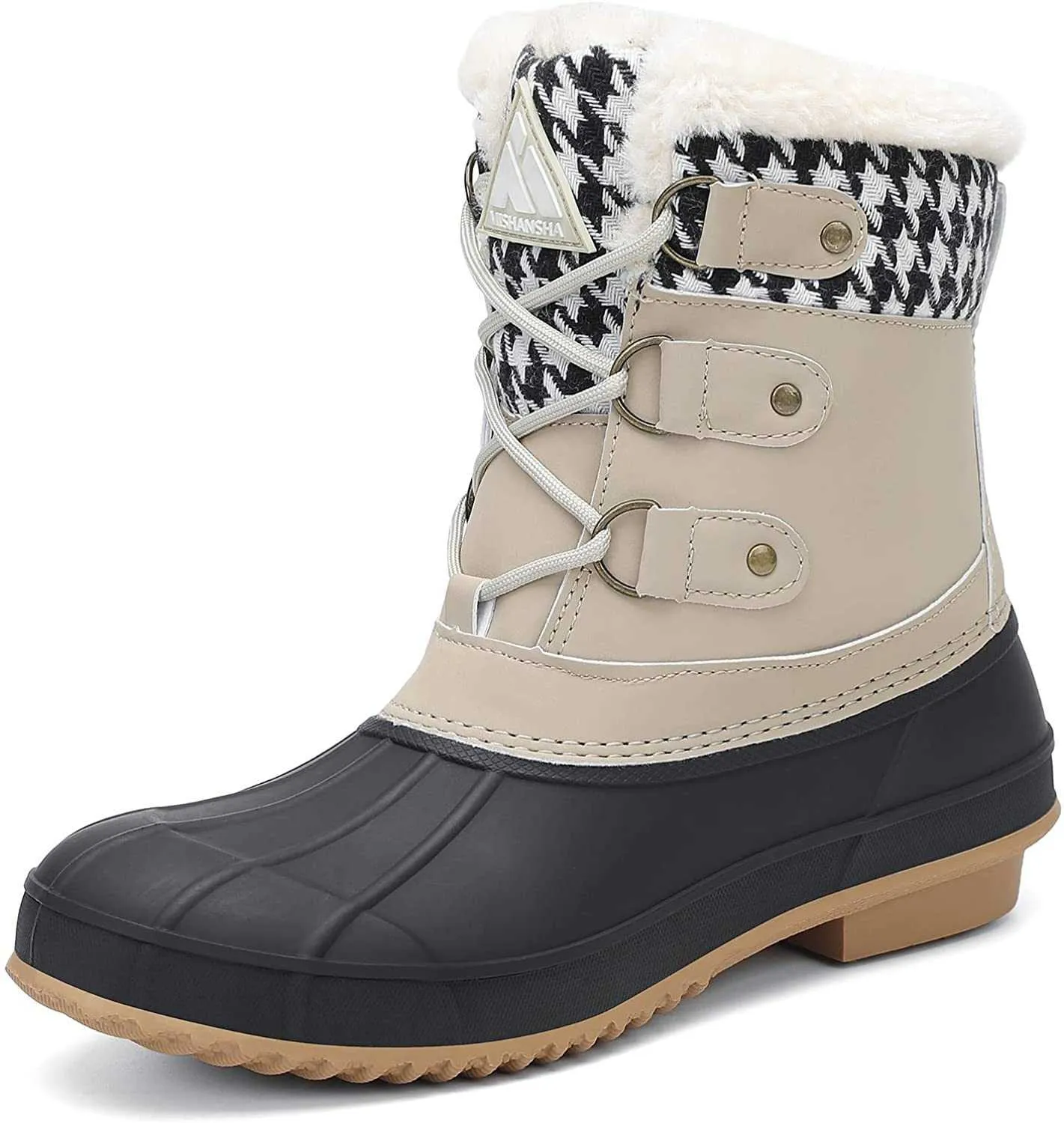 HBP Non-Brand warme antislip wintersneeuw rubberen eendlaarzen voor dames