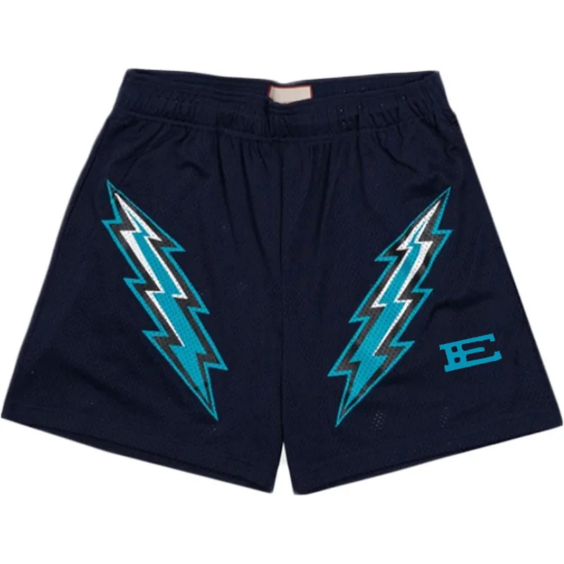 Designer Fashion Eric Short Emmanuels män mönstrad träningshorts strandbyxor snabbt torkande träningsbyxor street hip hop casual kvinnor sommarbyxor xh