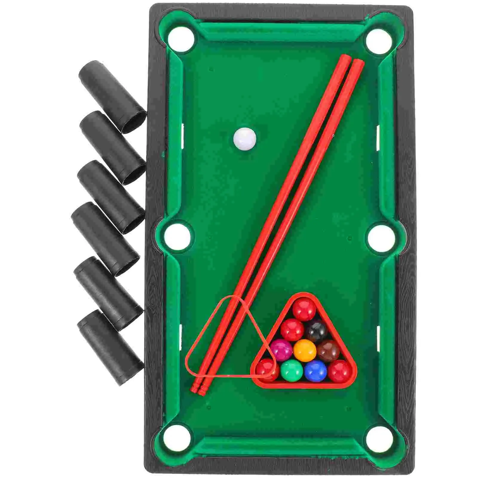 Billard pour enfants jouet jouets de voyage enfants Table Mini jeu bureau Miniature piscine en plastique billard Snooker 240315