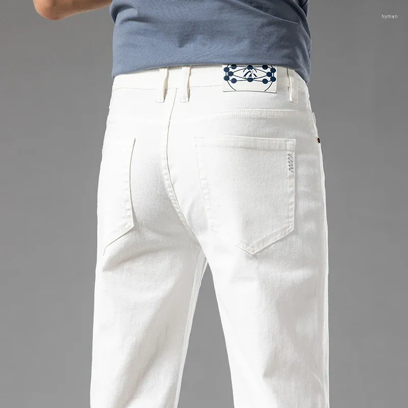 Jeans pour hommes haut de gamme droit lâche 2024 polyvalent mode rue tendance loisirs bureau pantalon d'affaires