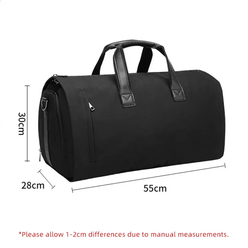 Borsa Da Viaggio 2 In 1 Convertibile – 48 Litri Con Scomparto Scarpe, Nylon Impermeabile, Per Bagaglio A Mano
