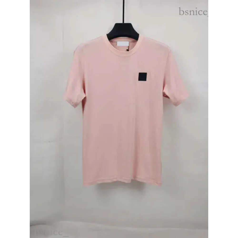 Designer de haute qualité Stones Island T-shirt d'été pour hommes et femmes respirant à manches courtes en vrac lettre imprimée Valentine Street Fashion Campus T-shirt en coton 404