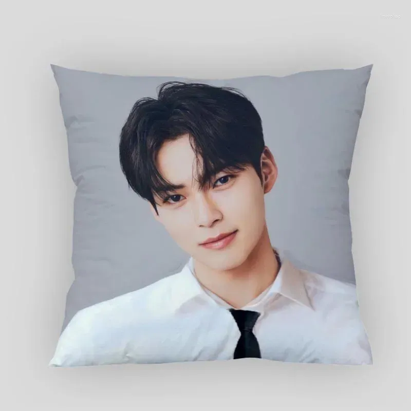 Kudde Musife Sung Han bin Custom Square Cover Case Zipper Pillowcase 35 40 45 45cm Drop