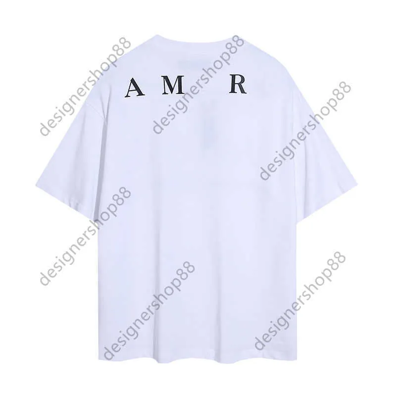 Zomer T-shirt van hoge kwaliteit Amerikaanse trend Puur katoen Casual Unisex Bedrukt Topkwaliteit Katoenen T-shirt met ronde hals en korte mouwen Tik Tok Influencer Hetzelfde merk Pure