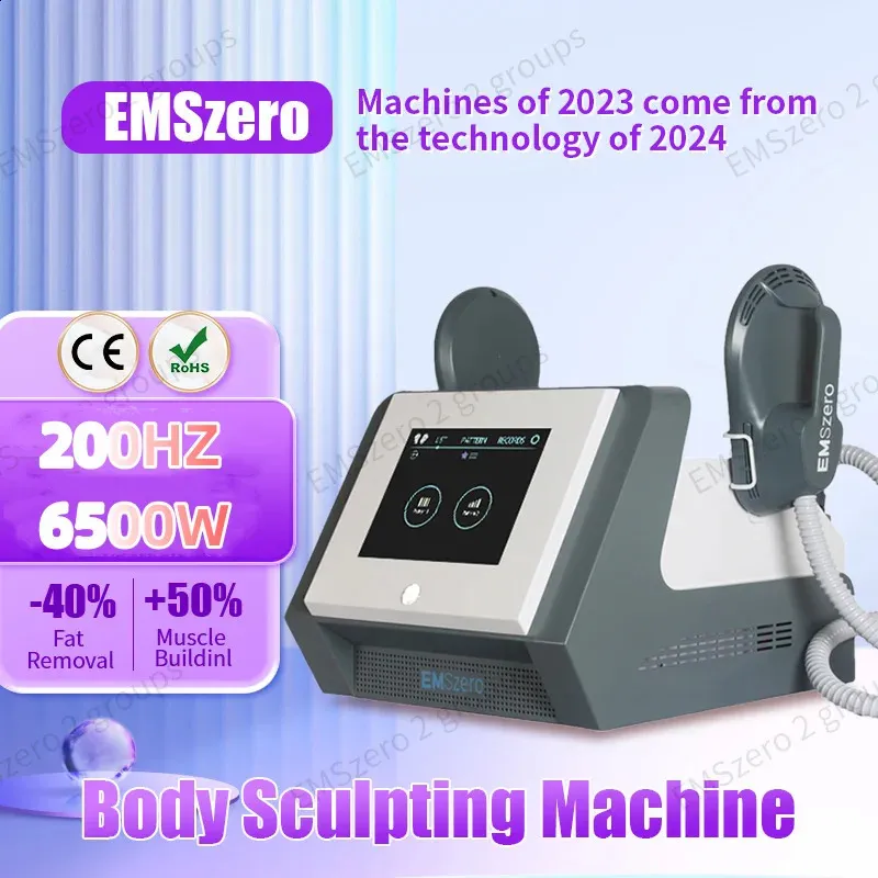 EST 휴대용 DLSEMSLIM RF 전력 6500W 체중 감량 근육 자극 지방 제거 신체 Sculpt 기계 EMSZERO 240305