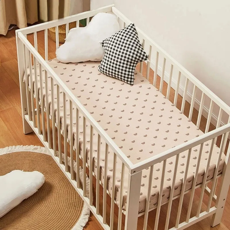 Fitted Bassinet Sheet Soft for Cradles Basket Pad Sheets Changing Mat Cover Crib Bed Protectors 240304