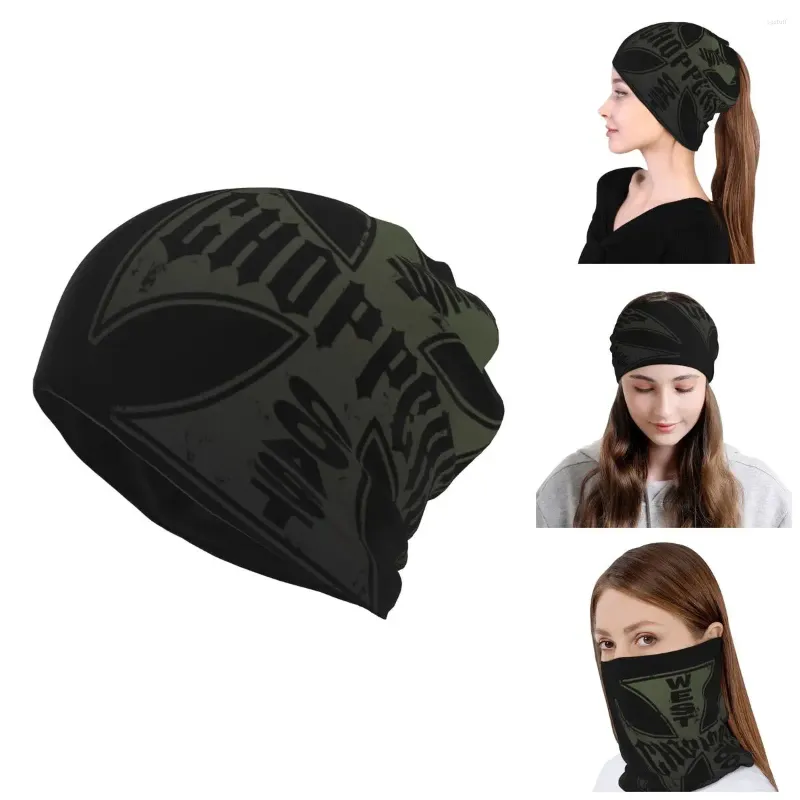 Berets West Coast Chopper Iron Cross Skullies Beanies Caps Bandana Halsmanschette Gesichtsschal Abdeckung Männer Frauen Kopfbedeckung Tube Sturmhaube