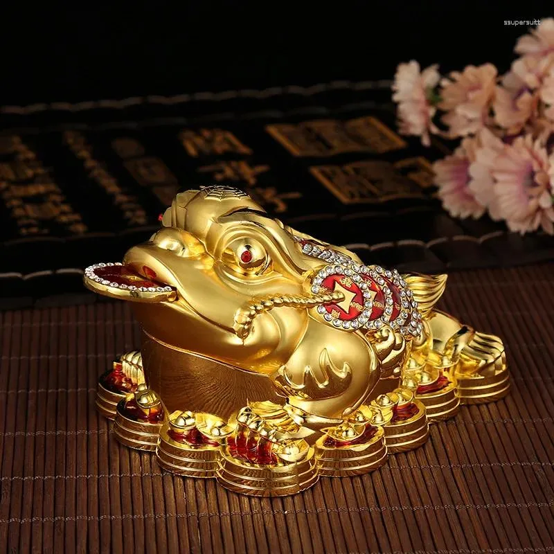 Decorative Figurines 2024 HOME Living Room CAR SHOP Recruit Wealth Golden Copper JIN CHAN GOOD LUCK FENG SHUI Talisman Ornaments