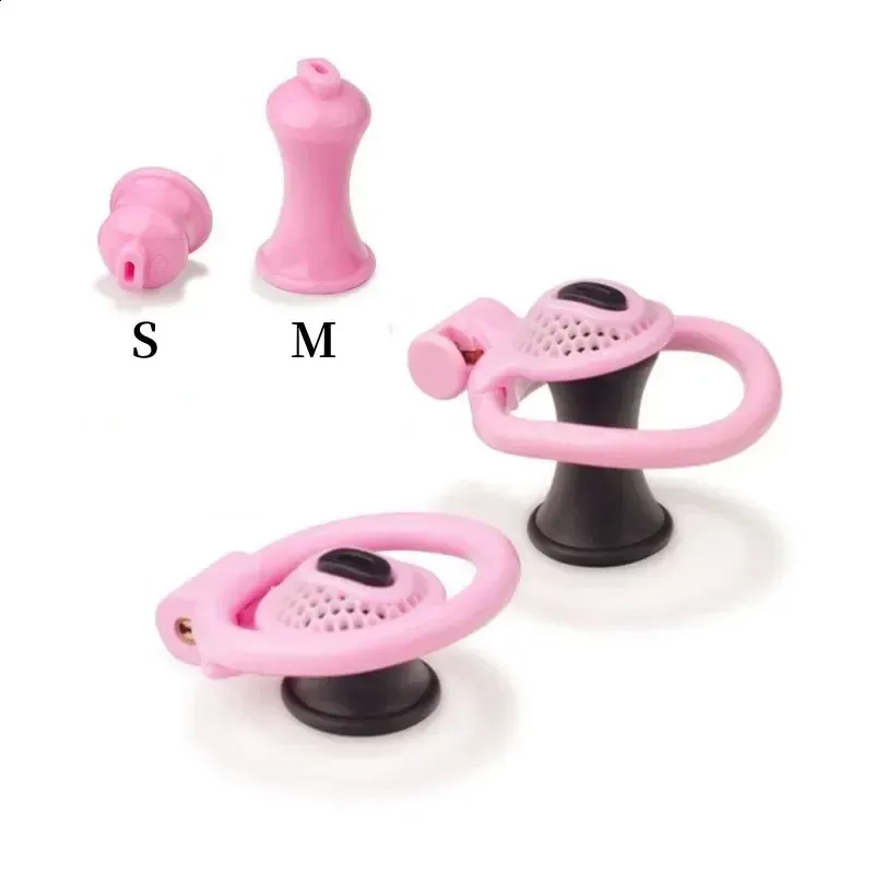 Sissy PositiveNegative Mini Chastity Cage Blocco del pene con spina uretrale Leggero 4 dimensioni Anelli per cazzi Schiavo BDSM Giocattoli sexy 18 240312