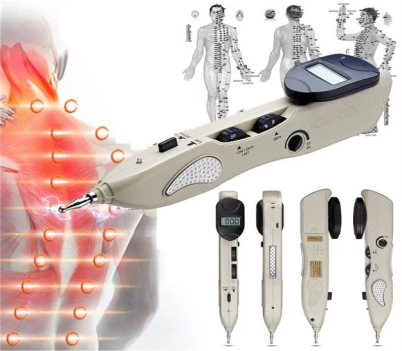 Sjukvårdselektrisk meridian Akupunkturpunkt penna automatisk meridan detektordiagnos Acupunture Stimulation Massage Device For9986260