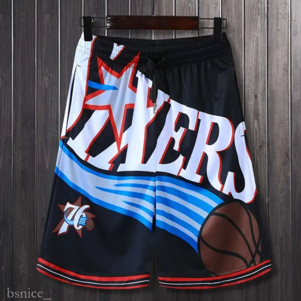 Sommar för män lösa shorts basket korta byxor tjurar raptors magiska träning sport shorts streetwear hip hop man kläder 947