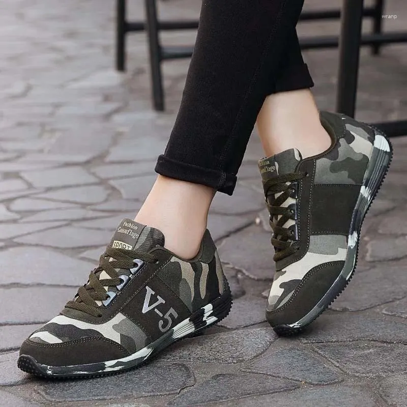 Shoes Camouflage Canvas 383 Training Walking Travel Comprehensive Cadet Couple Men Flat Sneakers Single Man 581 649 491 63310