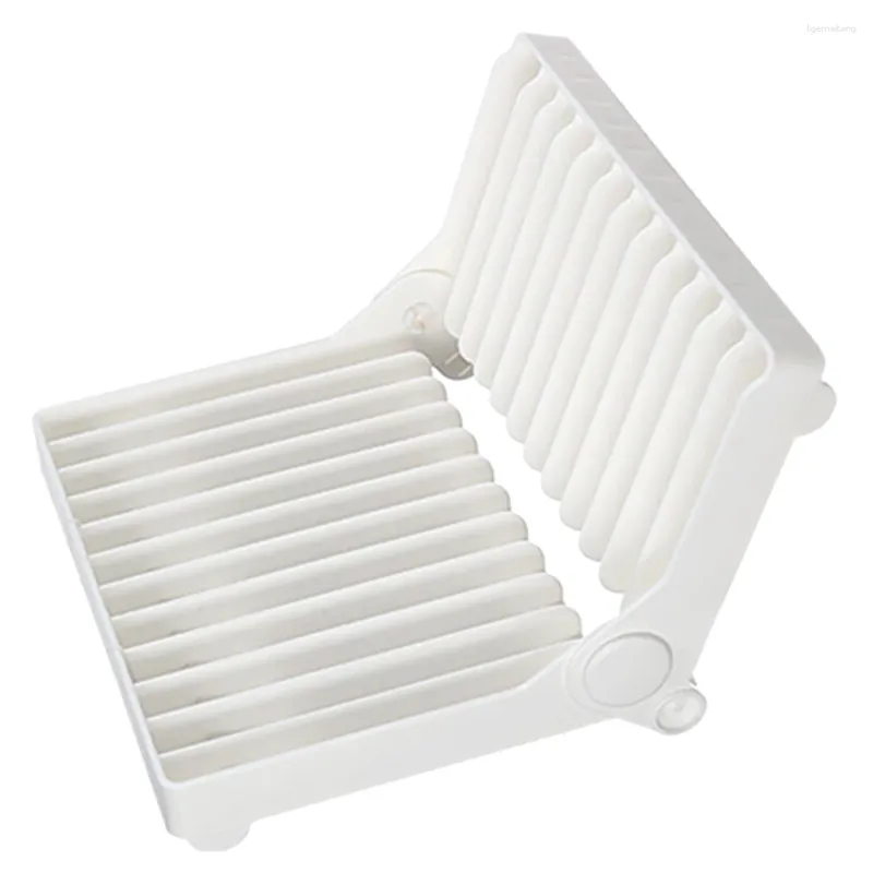 Kitchen Storage Foldable Dish Drain Rack Racks For Cutting Board Drainer Household Pp Folding Drying Plate Utensil Holder