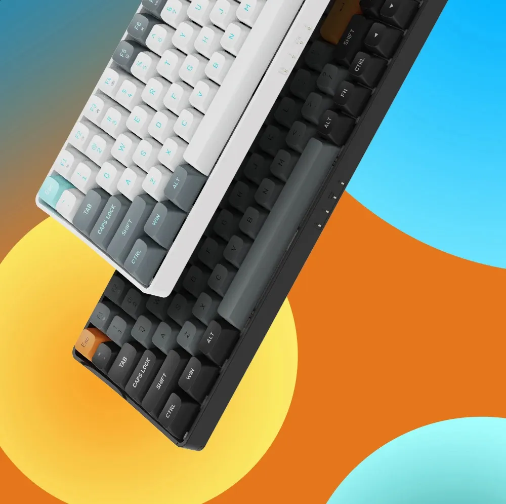 10 Keyless Mechanical Keyboard, USB Gaming Keyboard: Compact 100 Key ...