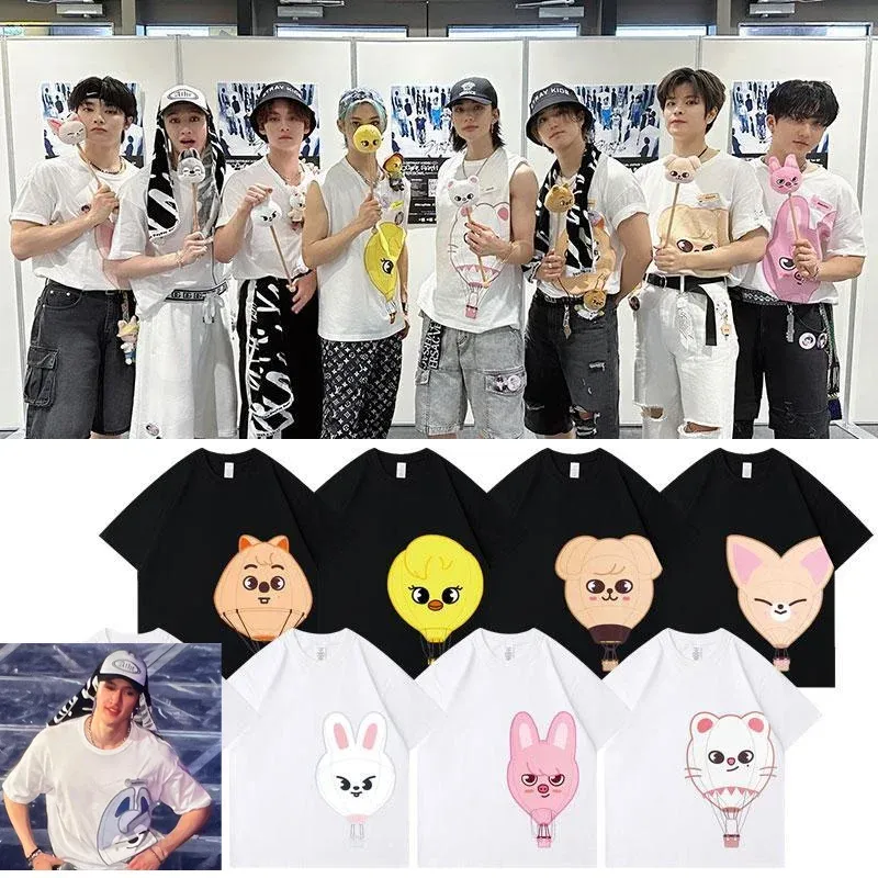 Tシャツの迷った子供5スタードームツアーTシャツStraykids JPツアーTシャツコットンシャツ