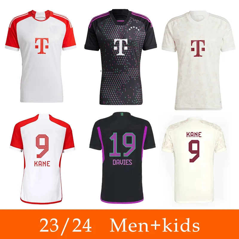 Musiala Kane 2023/2024 Home Away Shirtl FCB Davies Kimmich Kim Min-Jae Sane Versione giocatore Uomo Bambini Kit