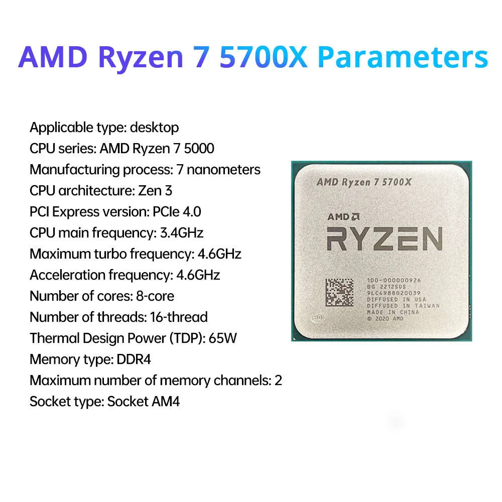 Maxsun New AMD B550MとRyzen 7 5700X CPUメモリDDR4 32GB（16GB*2 