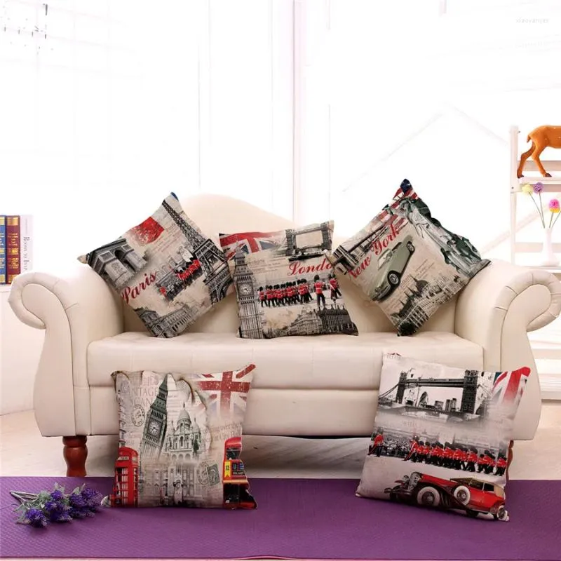 Copricuscino decorativo per copriletto in stile europeo Housse De Coussin poliestere tessili per la casa per divano sedia 45x45 cm
