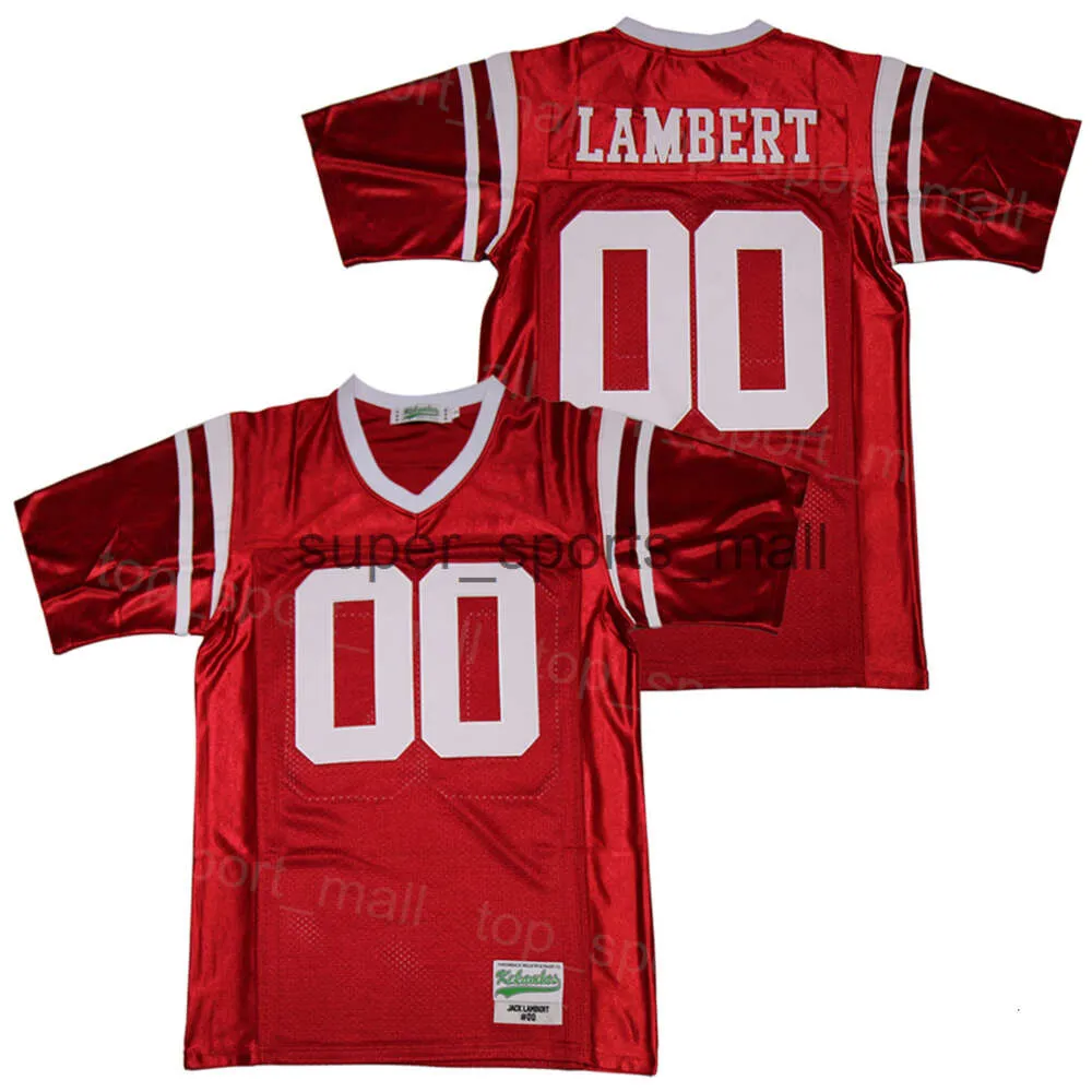 High School Football Crestwood 00 Jack Lambert Jersey Breathable Stitched And Embroidery Pure Cotton For Sport Fans Team Red College Moive Pullover HipHop Color