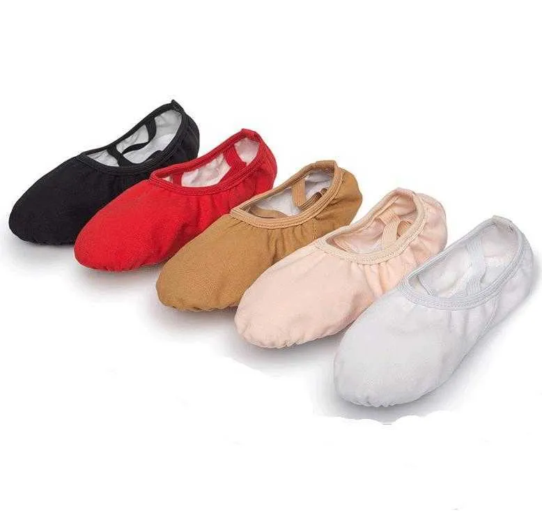 HBP Non-Brandneue, günstige, schnürsenkelfreie, elastische Mund-Damen-Ballettschuhe mit Katzenklaue, flache Damen-Tanzschuhe mit weichem Körper für Mädchen