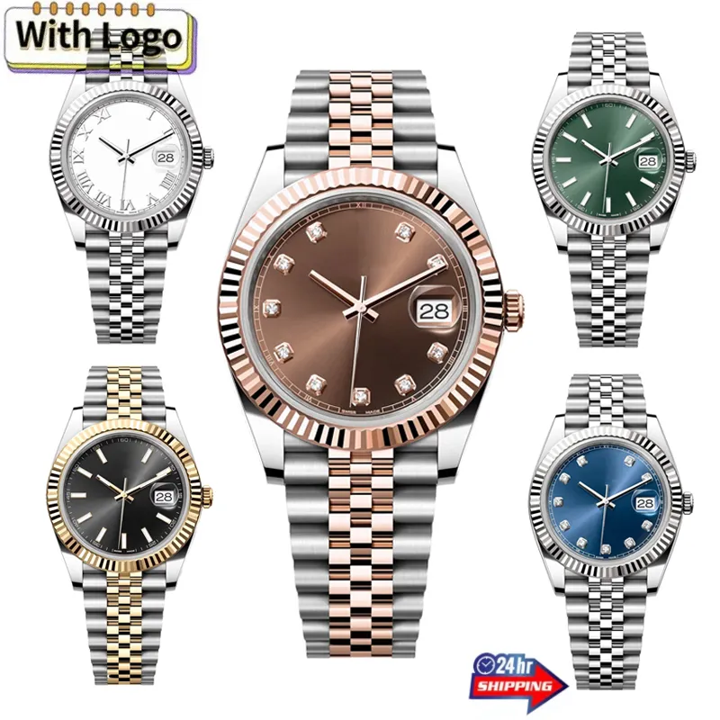 Datum Just Ladies Watch 36mm Automatic 904L Rostfritt stål 41mm Designer St9 Sapphire Waterproof Par Watch Montre de Luxe Dhgate Watch Caijiamin Rollj aaa